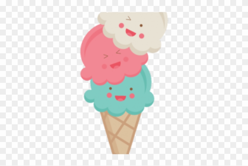 Ice Cream Clipart Cute - Cute Ice Cream Cone Cartoon #1749019