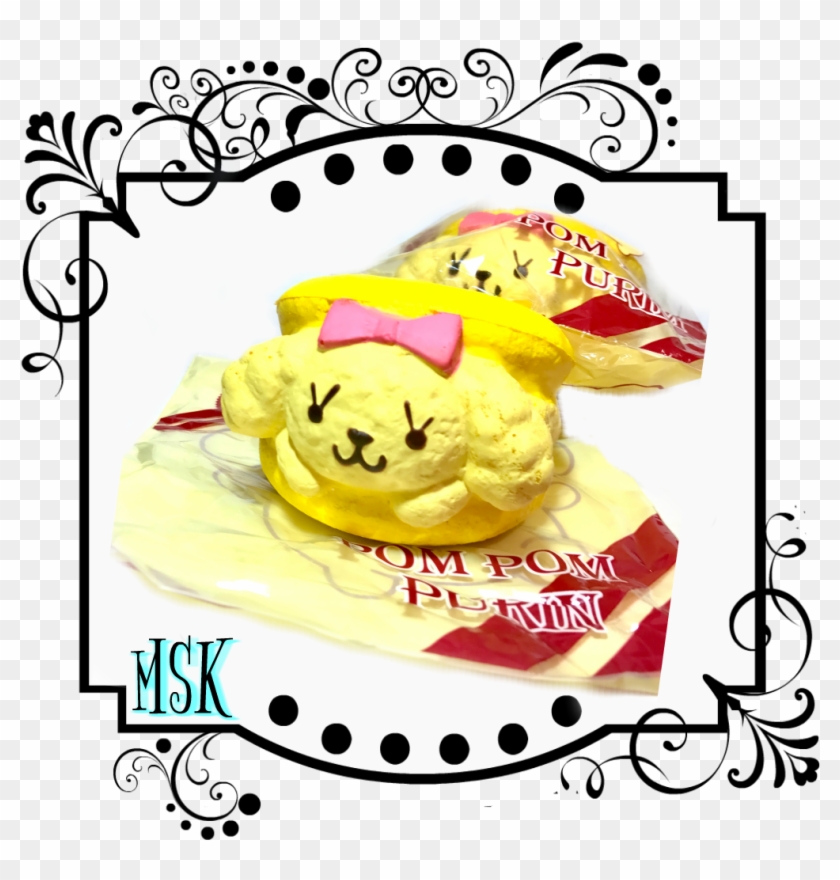 Pom Pom Purin Jumbo Macaroon Squishy - Cafe De N Squishy Croissant #1749063