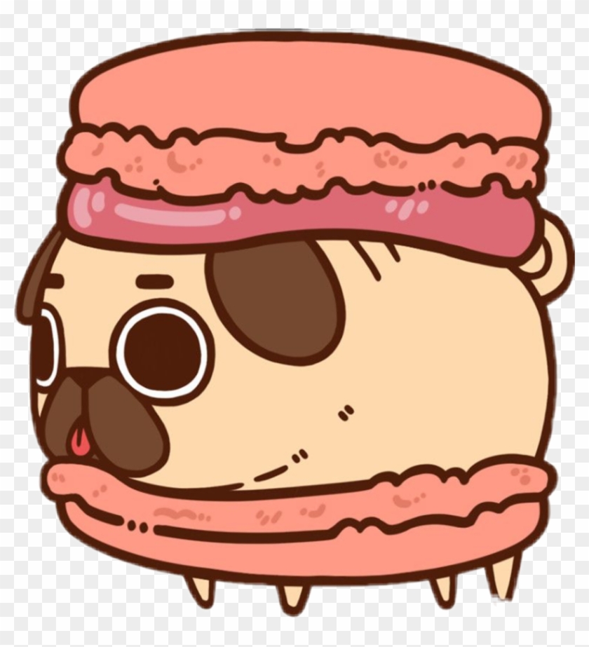 #pugliepug #macaroon - Pug Stickers Png #1749072