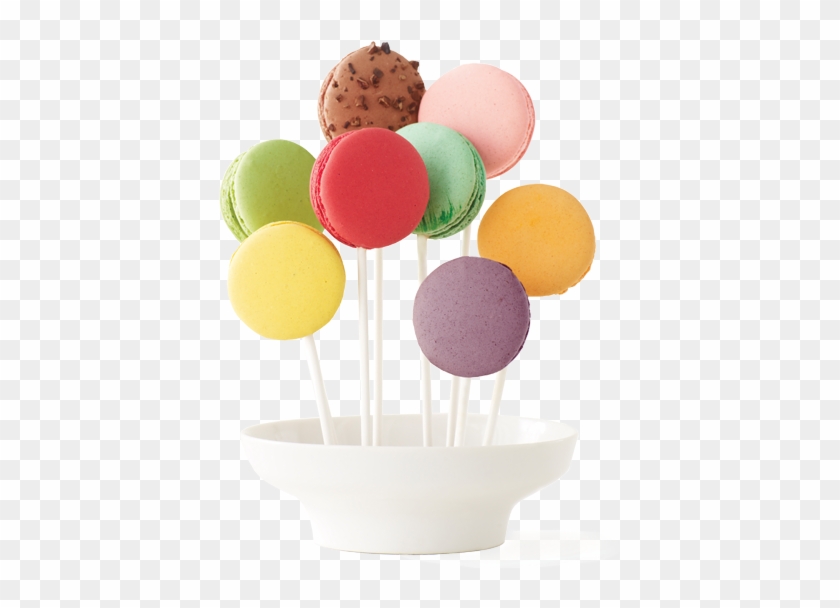 Gifts & Parties - White Macaron Lollipop #1749090