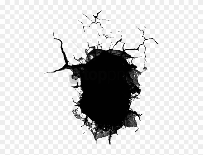 Free Png Cracked Hole In Wall Png Image With Transparent - Wall Crack Hole Png #1749110