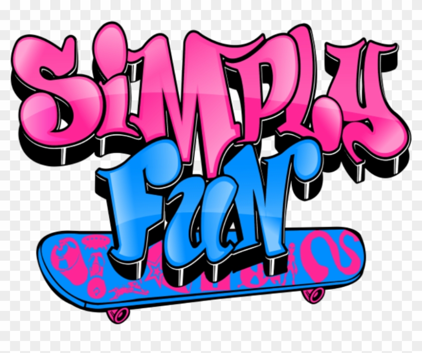 Simply Fun Logo - Graffiti Skate Board Png #1749166