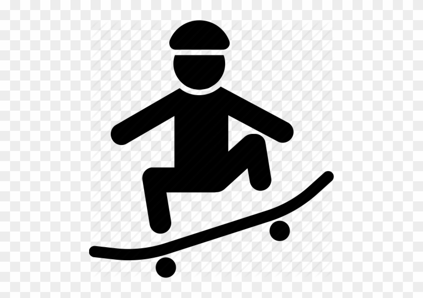 Skateboarding Clipart Jpeg - Skateboard Icon #1749173