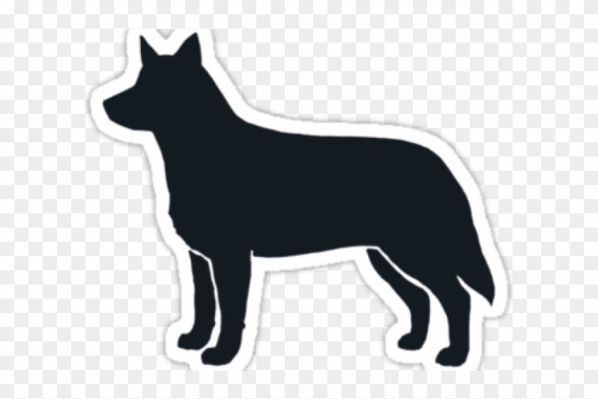 Australian Cattle Dog Clipart Silhouette - Australian Cattle Dog Vector #1749341
