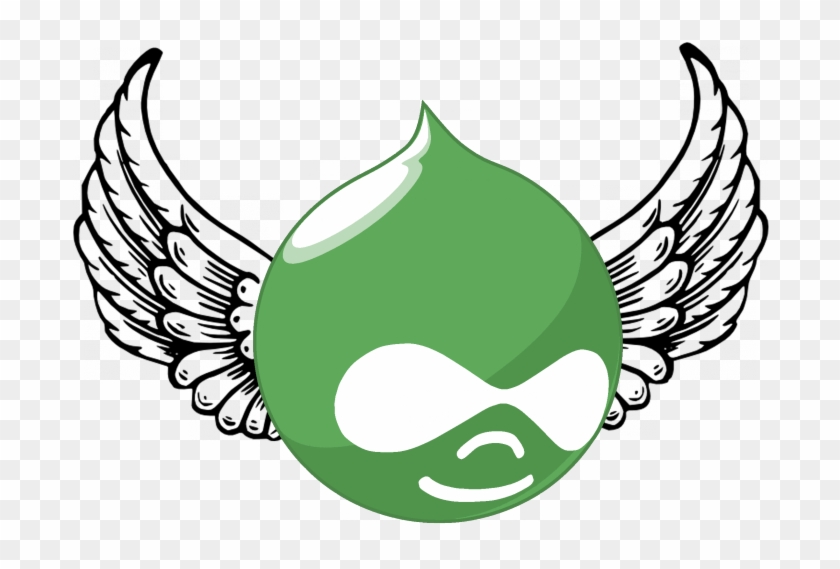 Drupal Ecological Information Management System Logo - Transparent Angel Wings Vector #1749427