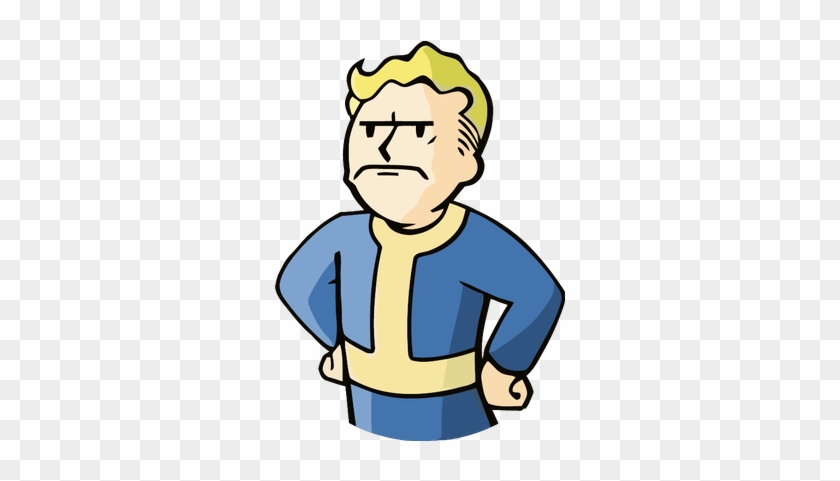 Angry Man Clipart 6855 - Vault Boy Thumbs Down Png #1749500