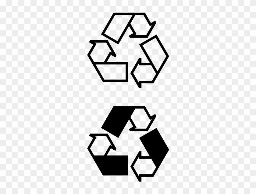 Recycle Icons Black White Line Art 23 - Li Ion Recycling Symbol #1749528