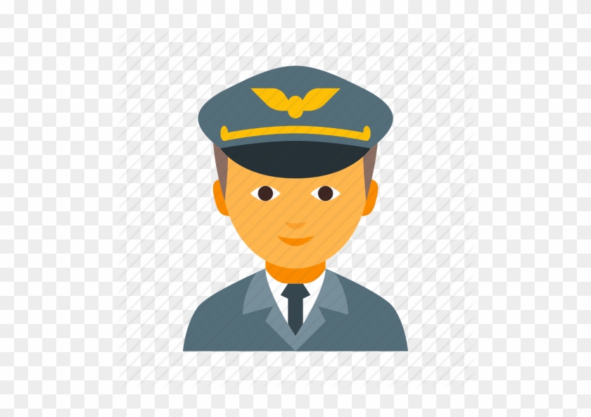 Aviation Cap Flier Male - Airplane Pilot Stewards Air Png Cartoon #1749602