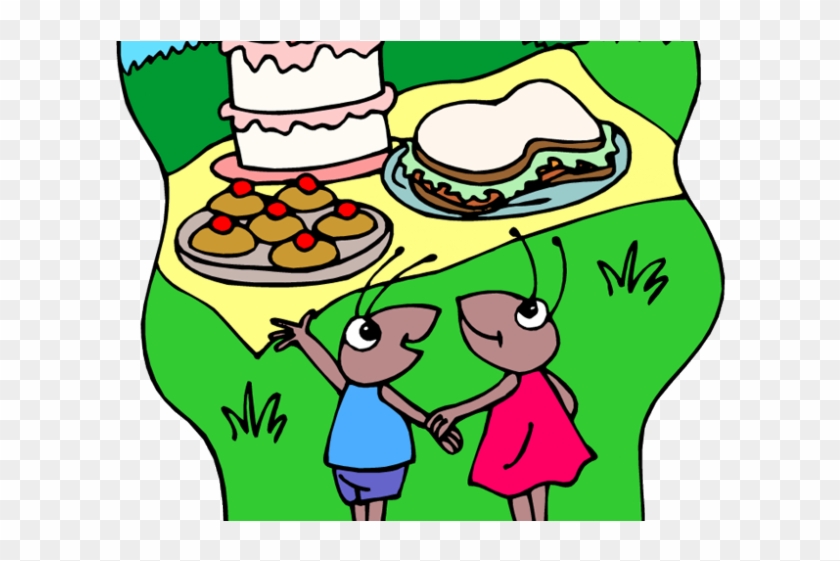 Picnic Clipart Drawing - Lille Persille Av Inger Hagerup #1749661