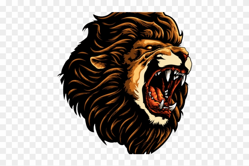 Roar Clipart Ferocious - Fierce Lion Face Clipart #1749679