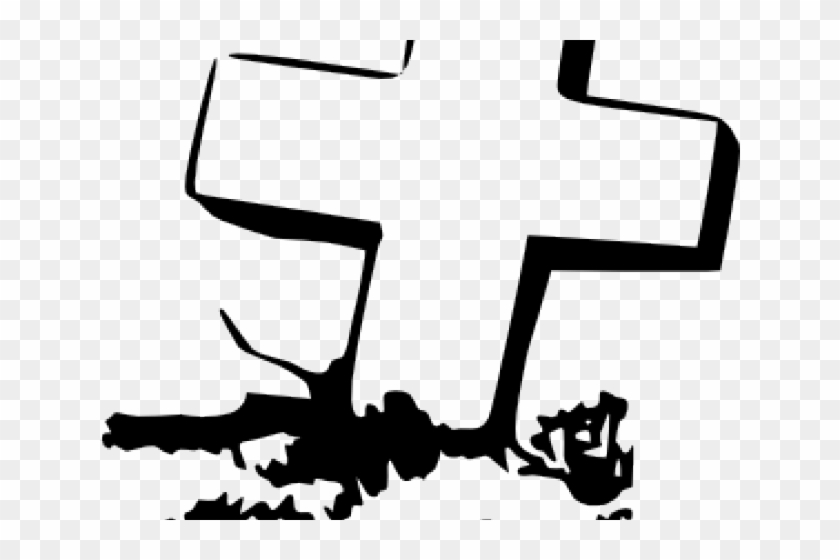 Cross Clipart Graveyard - Grave Clip Art #1749844