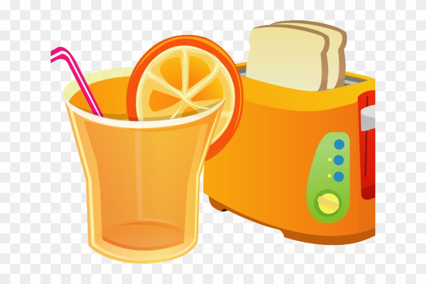 Juice Clipart Breakfast Drink - Papas A La Francesa Dibujo #1750023