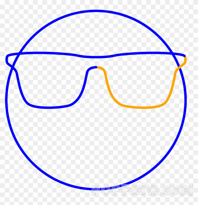 How To Draw A Sunglasses Emoji Pop - Drawing #1750044