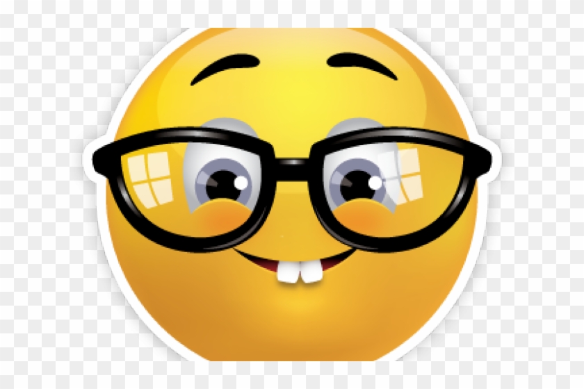 Sunglasses Emoji Clipart Nerdy - Emoticon Con Gafas Whatsapp #1750047