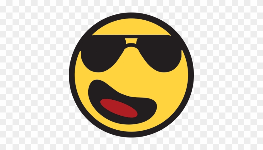 Sunglasses Emoji Simple Png Images - Facebook Emoji Glasses #1750050