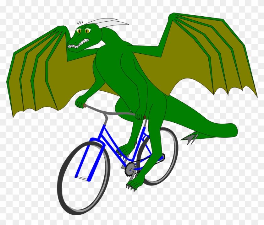 A Dragon Riding A Bike Balzryn On Deviantart Transparent - Dragon Riding A Bike #1750068