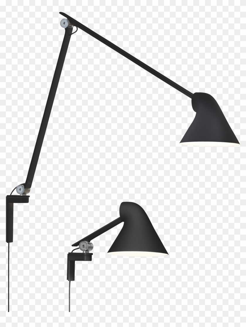 Njp Wall Long Short Black 02 2 5 - Vägglampa Med Lång Arm #1750104