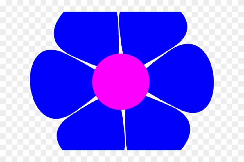 Blue Flower Clipart Groovy Flower - Flower Power Clip Art #1750171
