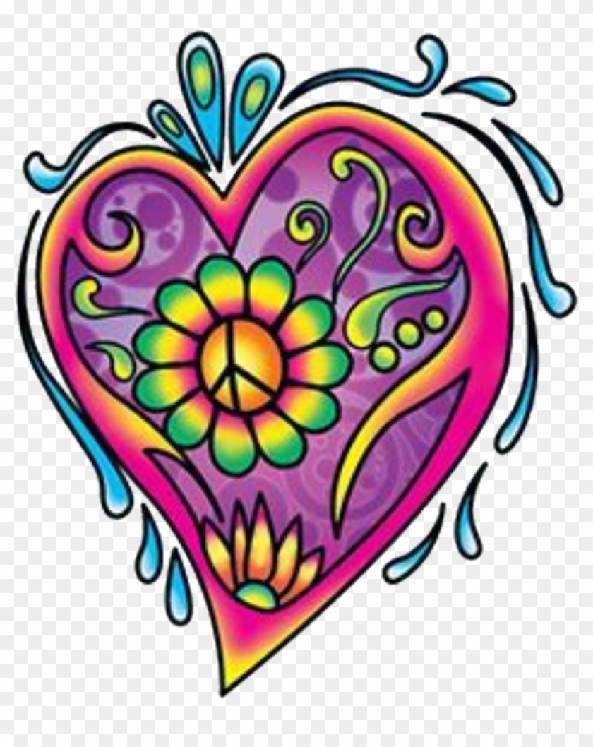 Groovy Sticker - Hippie Heart #1750182