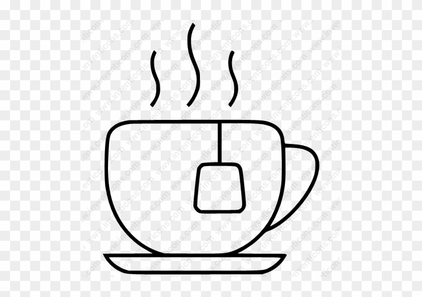 Coffee Cup Tea Teacupsvg - Line Art #1750207