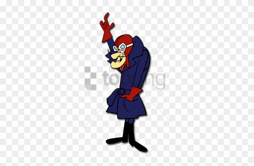 Free Png Download Dick Dastardly Holding Arm Up Clipart - Hanna Barbera Dick Dastardly And Muttley #1750532