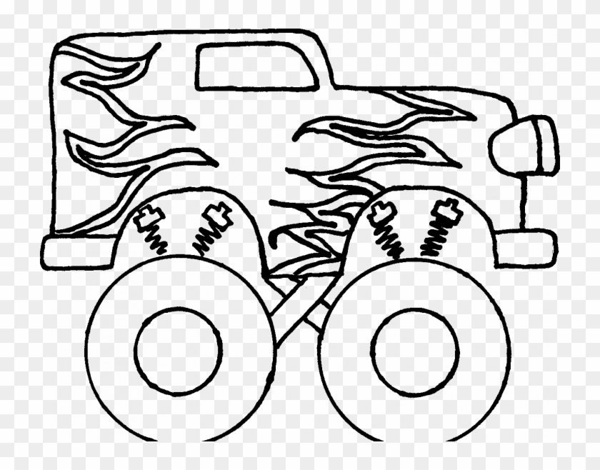 truck coloring page easy  easy steps to draw a monster