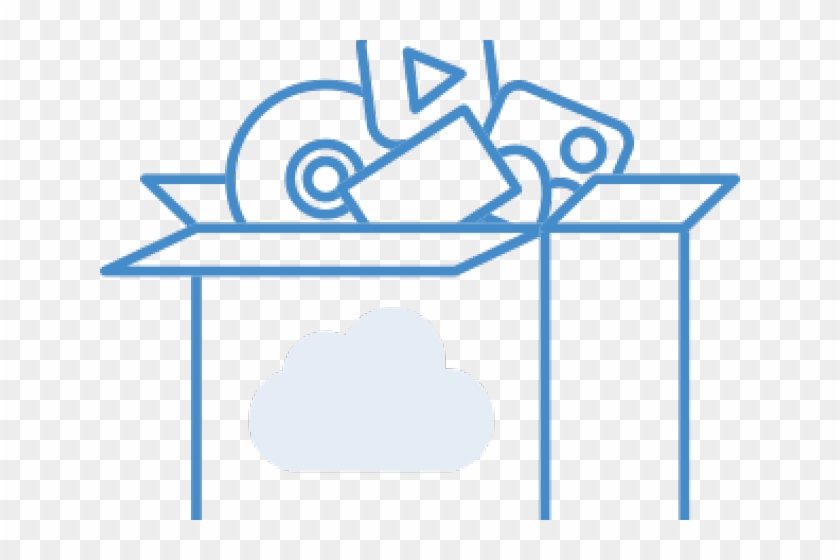 Cloud Server Clipart Blue Object - Cloud Server Clipart Blue Object #1750609