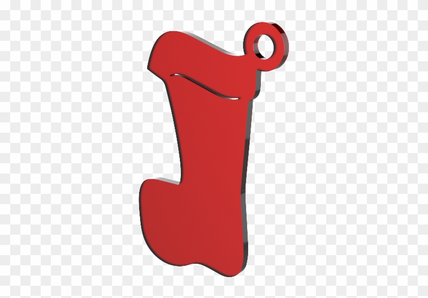 Xmas Stocking Red Decoration - Xmas Stocking Red Decoration #1750878