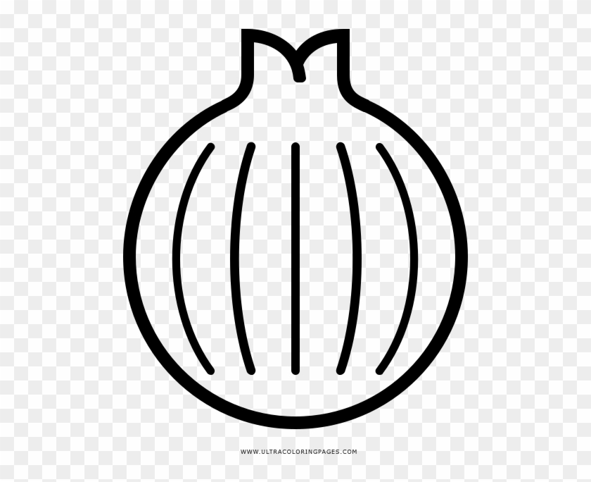 Onion Coloring Page - Line Art #1750914