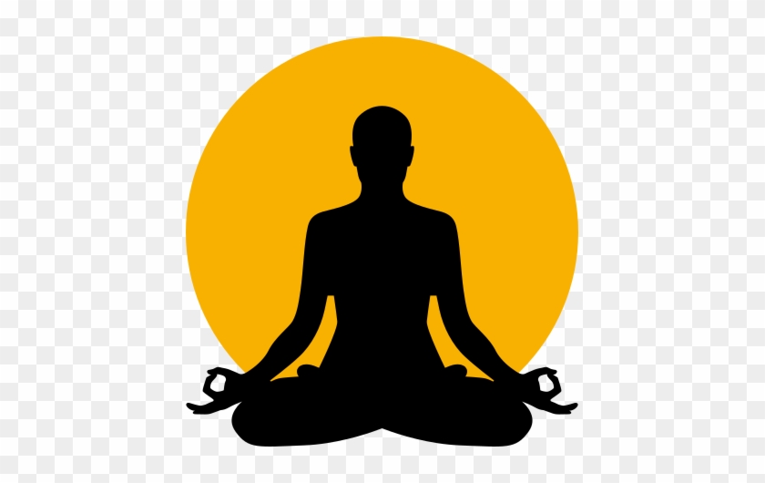 Graphic Library Stock Buddhismus Motiv T Shirts Selbst - Meditate Silhouette #1751042