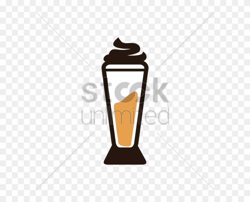 Coffee With In A Glass Vector Image - Coffee Glass Vector #1751130