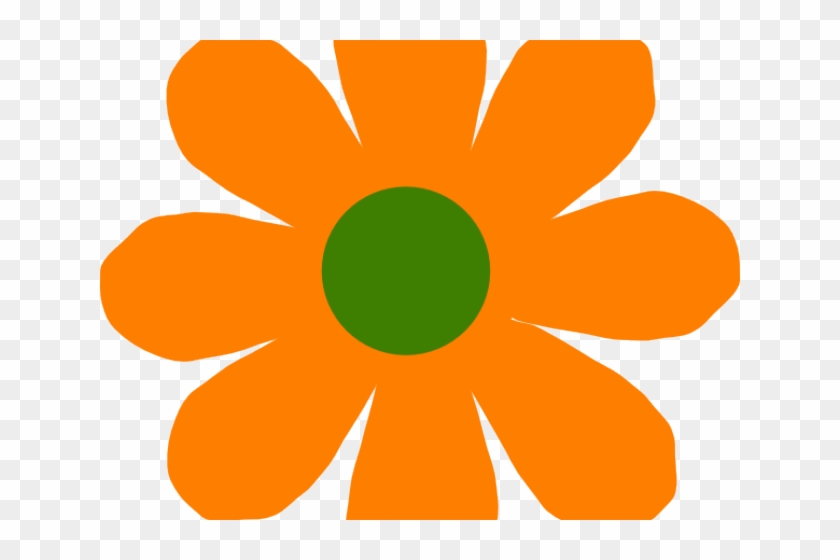 Orange Flower Clipart White Background - Flowers Free Clip Art #1751133
