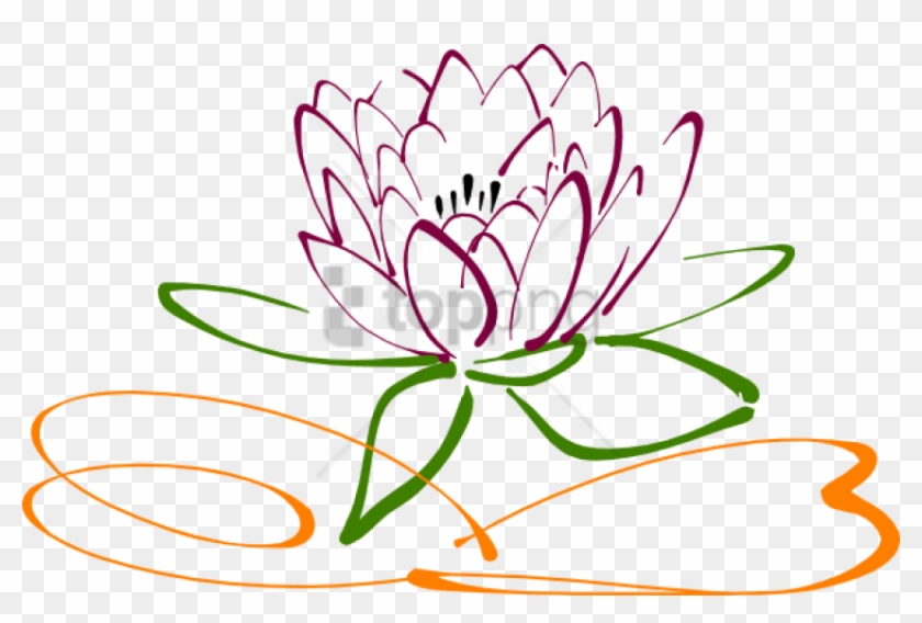Free Png Download Lotus Flower Vector Png Images Background - Water Lily Vector Png #1751137