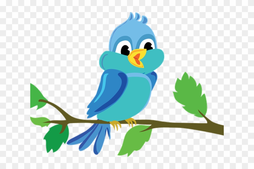 Budgie Clipart Animated - Bird In A Tree Cartoon #1751225