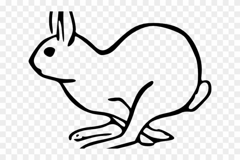 Desert Clipart Hare - Clipart Animal Black And White #1751235