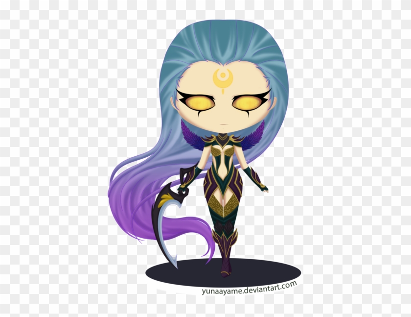 Dark Valkyrie League Of Legends By Yunaayame - League Of Legends Diana Chibi #1751314