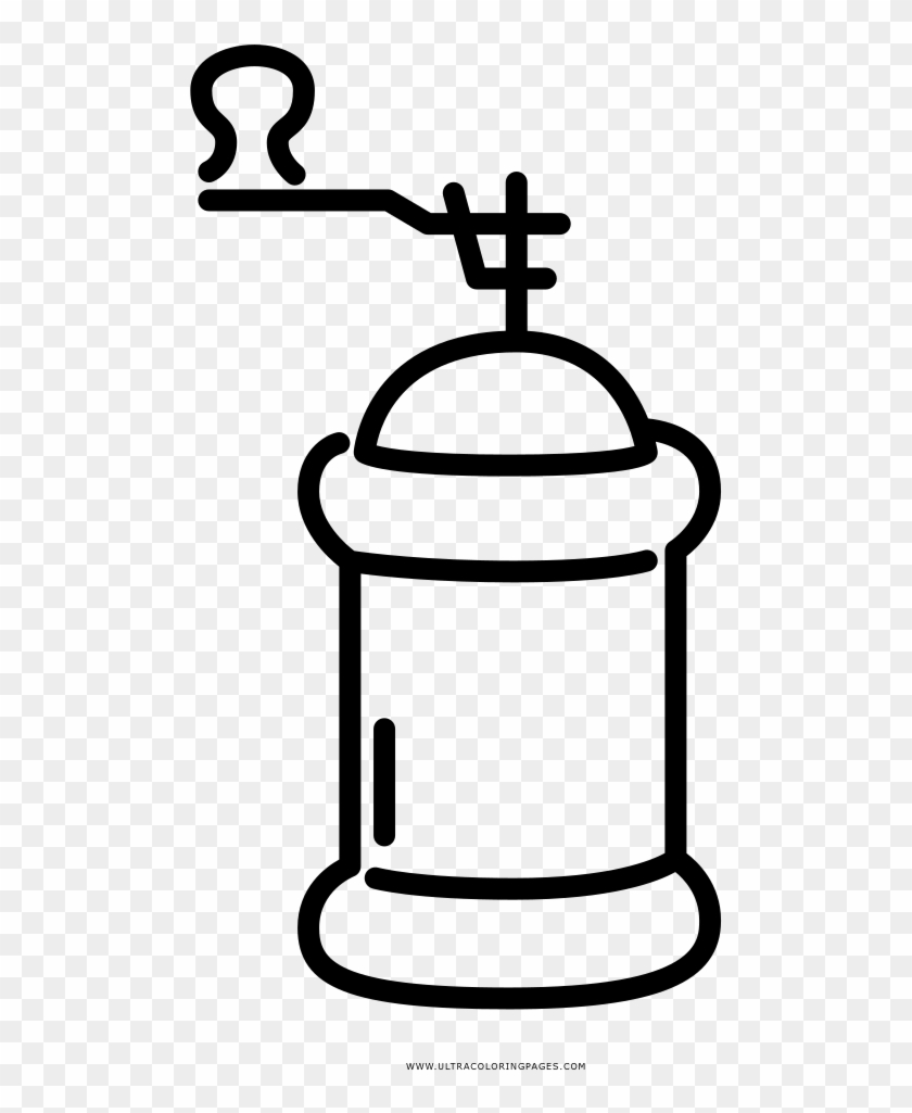 Coffee Mill Coloring Page - Coffee Mill Coloring Page #1751394