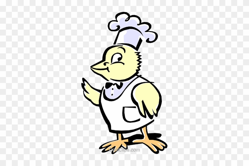 Chef Bird Royalty Free Vector Clip Art Illustration - Chef Bird Royalty Free Vector Clip Art Illustration #1751428