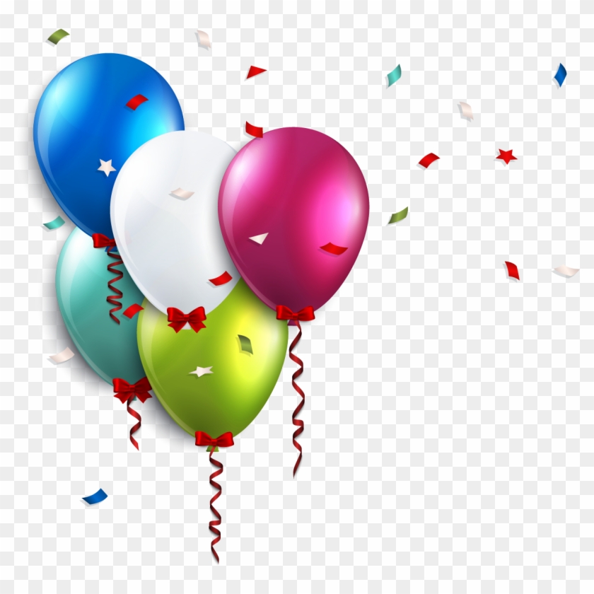Birthday Wedding Invitation Clip Art Balloons Transprent - Birthday Red Balloons Clip Art #1751475