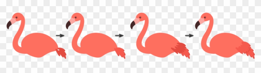 How To Draw The Tail Using The Custom Made Art Brush - Greater Flamingo #1751515