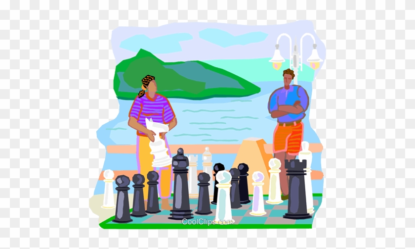 Travel And Vacations, Playing Chess Royalty Free Vector - Travel And Vacations, Playing Chess Royalty Free Vector #1751525