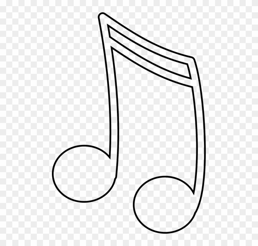 Music Notes Clipart Tune - White Music Note Clipart #1751531