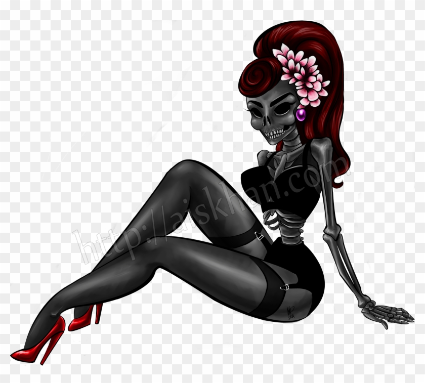 Skeleton Girl Pin Up - Dead Pin Up Girl #1751703