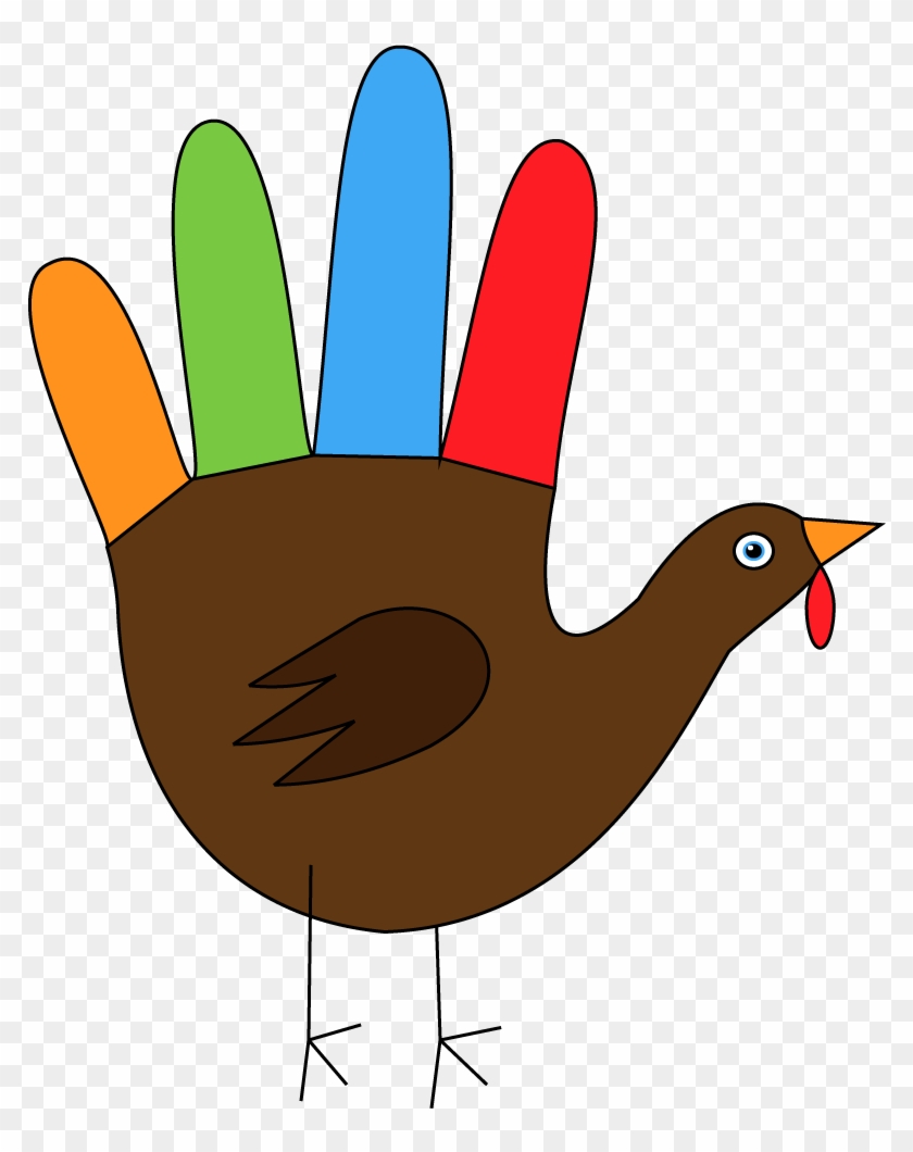 Scarf Clipart Hands - Hand Turkey Transparent #1751812