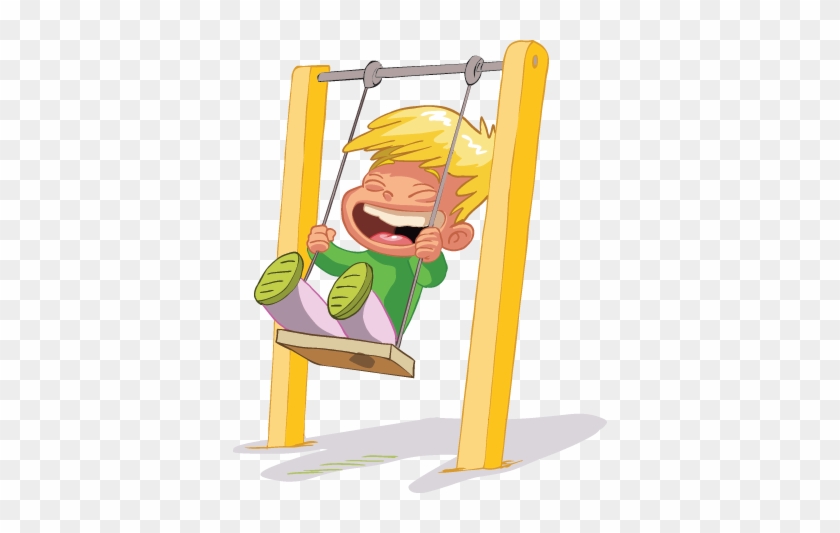 Child On Swing Wall Sticker - Indoor Playground Icon #1751949