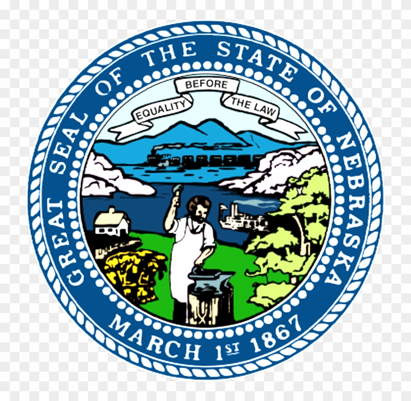 Seal Of Nebraska - Nebraska Flag Upside Down #1752067