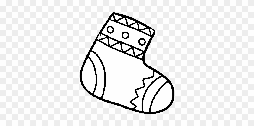 Christmas Stocking Coloring Page - Desenhar Uma Bolinha De Natal #1752210