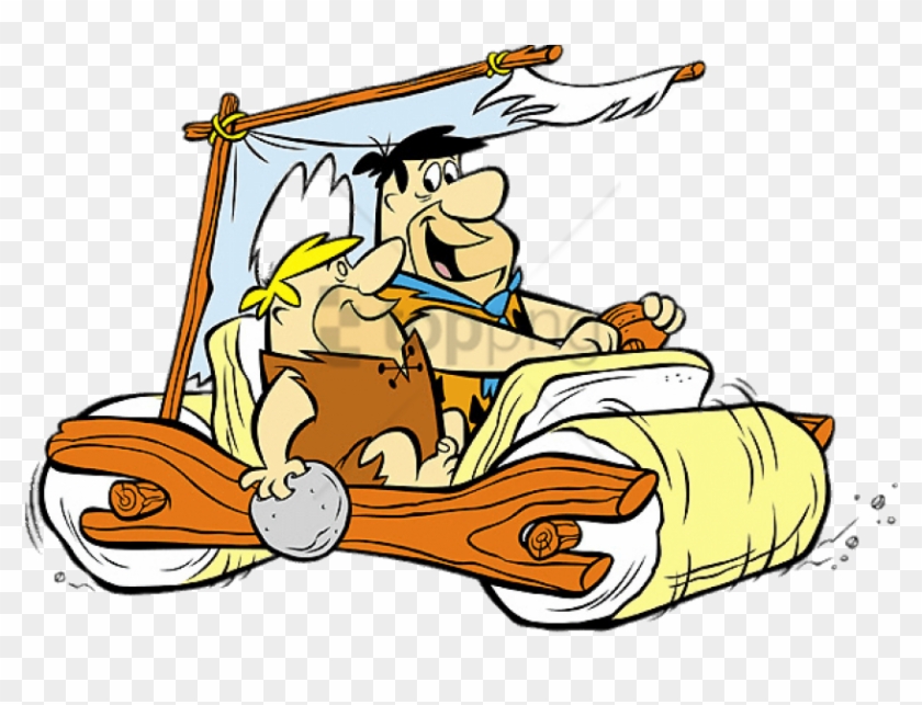 Free Png Download The Flintstones Fred And Barney In - Flintstones Car #1752222
