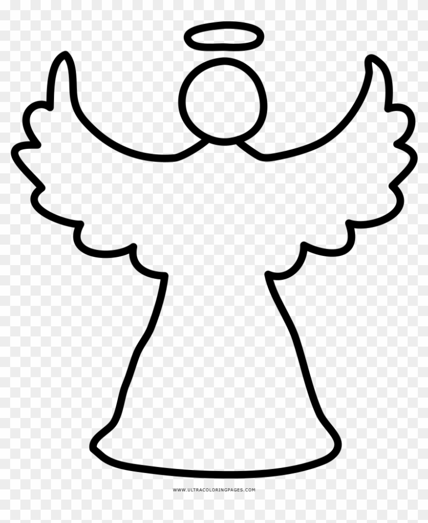 Christmas Angel Coloring Page - Xmas Angel Drawing #1752229