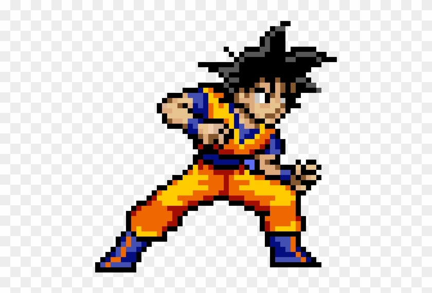 Goku - Goku Pixel Art Png #1752689